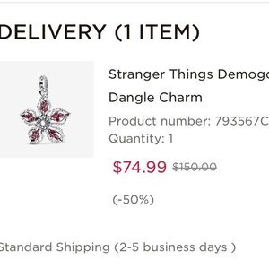 Stranger things Demogorgon dangle charm